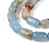 Natural Blue Calcite Beads Strands G-G980-53B-4