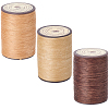 3 Roll 3 Colors Flat Waxed Polyester Thread String YC-CL0001-01A-7