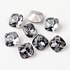 Faceted Square Glass Pointed Back Rhinestone Cabochons RGLA-E007-8mm-M-2
