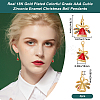 Brass Micro Pave Colorful Grade AAA Cubic Zirconia Pendants KK-BBC0015-36D-2