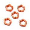 Flower Hollow Glazed Porcelain Bead Frame PORC-A034-09J-1