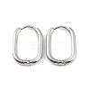 Non-Tarnish 304 Stainless Steel Oval Hoop Earrings EJEW-M218-02A-P-1