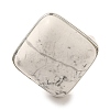 Natural Howlite Adjustable Rings RJEW-H240-01S-18-3