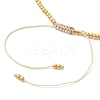 Natural Pearl & Seed Braided Bead Bracelets BJEW-JB09722-6