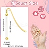 4Pcs 4 Colors Alloy Bookmarks AJEW-CJ0001-47-2