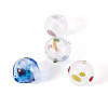 4Pcs 4 Colors Transparent Glass Beads GLAA-TA0003-98-2