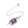 Natural Amethyst Dowsing Pendulum Big Pendants G-A207-02P-05-1