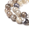 Natural Dyed Agate Beads Necklaces NJEW-F139-10mm-15-4