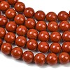 Grade A Natural Red Jasper Bead Strands G-P075-36-10mm-5
