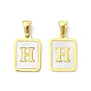 Ion Plating(IP) 304 Stainless Steel Pave Shell Pendants STAS-G327-01G-H-1
