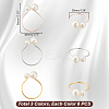 24Pcs 3 Colors Alloy & Resin Napkin Rings AJEW-GA0007-75-2
