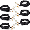 Imitation Leather Braided Chain Belts with Imitation Pearl AJEW-CP0008-67D-1