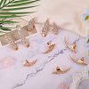 1 Set Alloy Rhinestone Women Finger Nail Rings RJEW-GL0001-03KCG-5