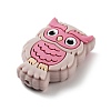 Owl Food Grade Silicone Focal Beads SIL-Z014-02A-2