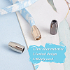 60Pcs 3 Colors Zinc Alloy Cord Ends FIND-GO0002-86A-5
