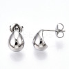 Non-Tarnish 304 Stainless Steel Stud Earrings EJEW-P258-29P-3