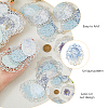 Lace Oval Scrapbook Paper Pads DIY-WH0028-84B-5