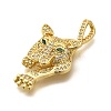 Rack Plating Brass Micro Pave Cubic Zirconia Pendants KK-L226-052G-02-2
