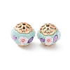 Handmade Resin Indonesia Round Beads IPDL-P005-18KCG-01-1