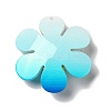 Acrylic Big Pendants with Glitter Powder MACR-M023-03E-2