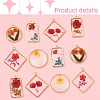 12Pcs 6 Styles Transparent Clear Epoxy Resin Pendants RESI-FS0001-88A-3