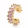 Cubic Zirconia Tennis Cuff Earrings LS-EJEW-K093-09G-04-1