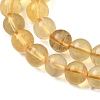 Natural Yellow Fluorite Beads Strands G-F799-B03-6mm-4