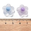 Frosted Transparent Acrylic Beads OACR-A032-12B-3