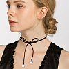 8Pcs 8 Style Faux Suede & Nylon Cord Lariat Necklaces Set NJEW-FI0001-32-7