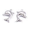 Tarnish Resistant Dolphin 304 Stainless Steel Pendants STAS-I045-29-1