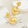 Luxurious Gold Earrings with Elegant Star and Heart Design JO9174-4-1