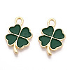 Rack Plating Alloy Enamel Pendants ENAM-N055-088-06LG-2