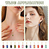 11Pcs 11 Colors Brass Micro Pave Cubic Zirconia Pendants KK-TA0001-97-9