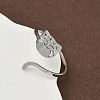 304 Stainless Steel Cuff Rings for Women RJEW-F195-02P-3