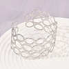 304 Stainless Steel Cuff Bangles for Women BJEW-G757-11P-1