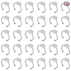 30Pcs Adjustable 304 Stainless Steel Finger Rings Components STAS-UN0059-79A-1