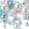 497Pcs 5 Style Rainbow ABS Plastic Imitation Pearl Beads OACR-YW0001-09B-7
