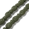 Fish Dyed Natural Lava Rock Beads Strands G-O126-01A-03-1