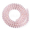 Electroplate Transparent Glass Beads Strands GLAA-T032-T4mm-AB10-3