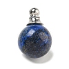 Natural Lapis Lazuli Perfume Bottle Pendants G-K338-22P-06-1