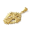 PVD Vacuum Plating 304 Stainless Steel Pendants STAS-B069-09G-2