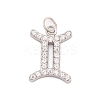 316 Stainless Steel Micro Pave Cubic Zirconia Pendants LS-STAS-K284-01I-P-1