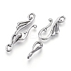 Tibetan Style Alloy Hook and Eye Clasps PALLOY-R134-04-RS-1