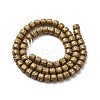 Electroplated Natural Lava Rock Beads Strands G-G984-06B-2