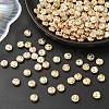 200Pcs Plating ABS Plastic Beads KY-YW0002-29-4