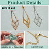 3Pcs 3 Colors 304 Stainless Steel Macrame Pouch Necklace Making NJEW-PH01550-4