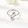 304 Stainless Steel Open Cuff Rings for Women RJEW-K313-19P-1