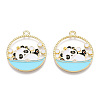 Alloy Enamel Pendants ENAM-D047-01G-02-2