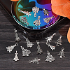 100pcs 10 Style Tibetan Style Alloy Charms TIBEP-CJ0001-40-4