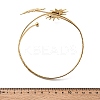 304 Stainless Steel Arm Cuff Bangles for Women BJEW-B152-01G-A-6